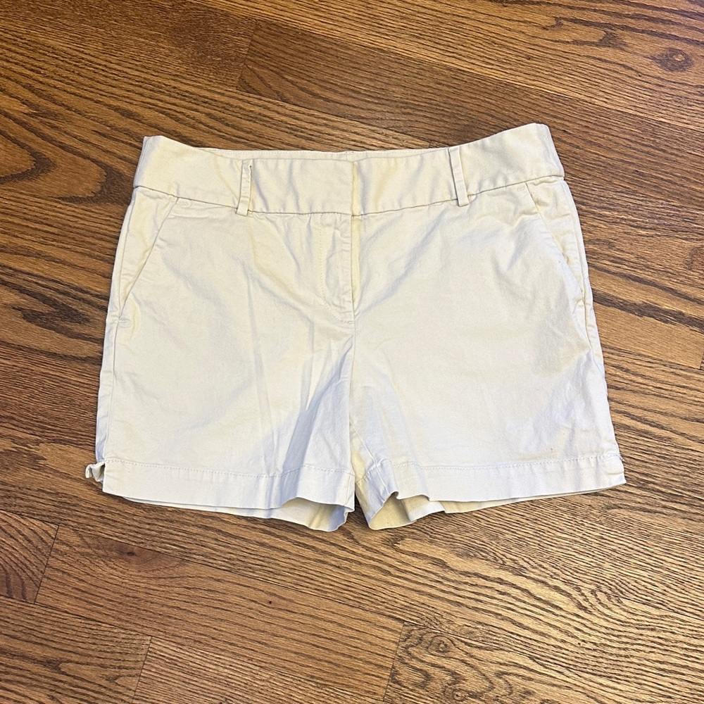 GUC LOFT Cream Riviera Shorts; 10